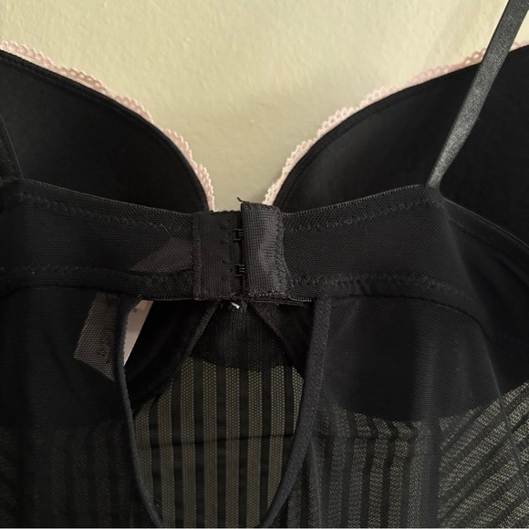 Sophie B Black and Pink Lace Chemise with Padded Cups - Picture 10 of 12